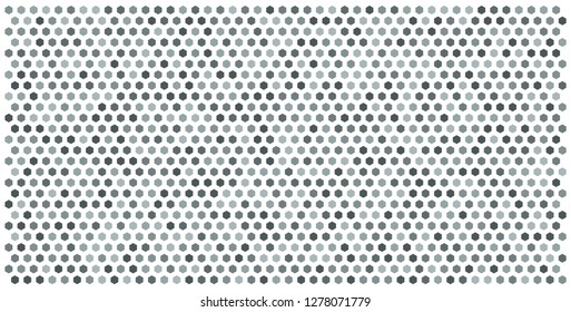 Hexagon grid background texture pattern colorful . Honeycomb vector background. Isometric geometry. Aspect Ratio 2:1