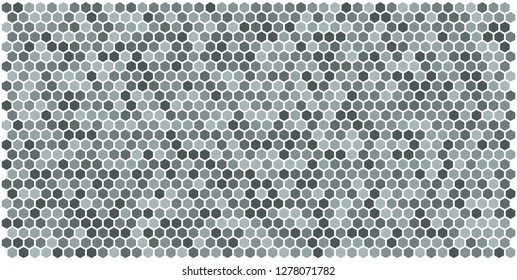 Hexagon grid background texture pattern colorful . Honeycomb vector background. Isometric geometry. Aspect Ratio 2:1