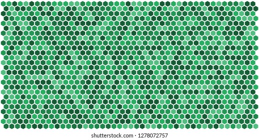 Hexagon grid background texture pattern colorful . Honeycomb vector background. Isometric geometry. Aspect Ratio 2:1