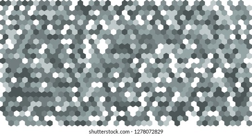 Hexagon grid background texture pattern colorful . Honeycomb vector background. Isometric geometry. Aspect Ratio 2:1