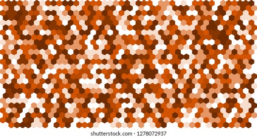 Hexagon grid background texture pattern colorful . Honeycomb vector background. Isometric geometry. Aspect Ratio 2:1