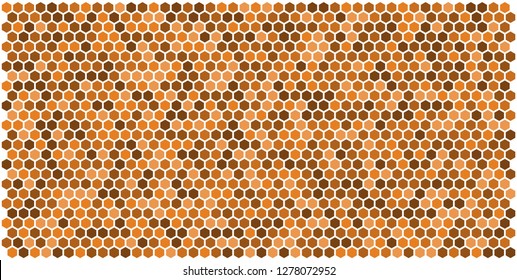 Hexagon grid background texture pattern colorful . Honeycomb vector background. Isometric geometry. Aspect Ratio 2:1
