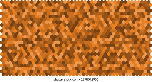 Hexagon grid background texture pattern colorful . Honeycomb vector background. Isometric geometry. Aspect Ratio 2:1