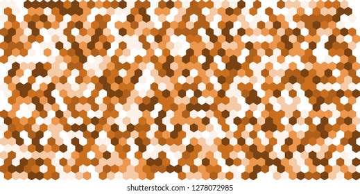 Hexagon grid background texture pattern colorful . Honeycomb vector background. Isometric geometry. Aspect Ratio 2:1