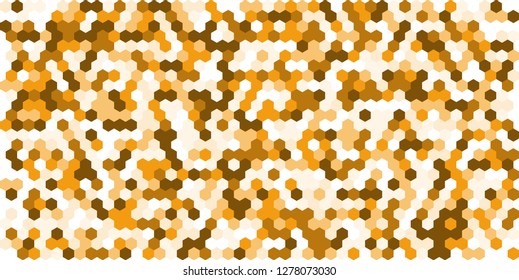 Hexagon grid background texture pattern colorful . Honeycomb vector background. Isometric geometry. Aspect Ratio 2:1