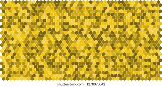 Hexagon grid background texture pattern colorful . Honeycomb vector background. Isometric geometry. Aspect Ratio 2:1
