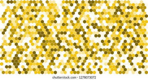 Hexagon grid background texture pattern colorful . Honeycomb vector background. Isometric geometry. Aspect Ratio 2:1