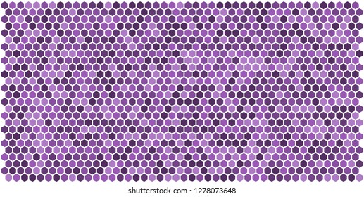 Hexagon grid background texture pattern colorful . Honeycomb vector background. Isometric geometry. Aspect Ratio 2:1