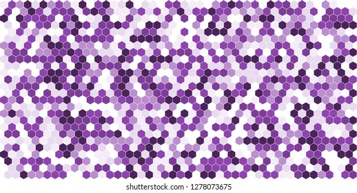 Hexagon grid background texture pattern colorful . Honeycomb vector background. Isometric geometry. Aspect Ratio 2:1
