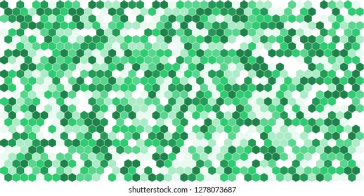 Hexagon grid background texture pattern colorful . Honeycomb vector background. Isometric geometry. Aspect Ratio 2:1