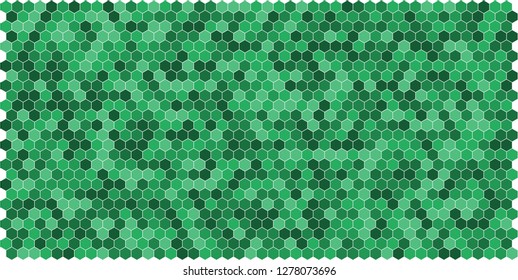 Hexagon grid background texture pattern colorful . Honeycomb vector background. Isometric geometry. Aspect Ratio 2:1
