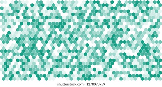 Hexagon grid background texture pattern colorful . Honeycomb vector background. Isometric geometry. Aspect Ratio 2:1