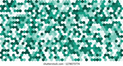 Hexagon grid background texture pattern colorful . Honeycomb vector background. Isometric geometry. Aspect Ratio 2:1