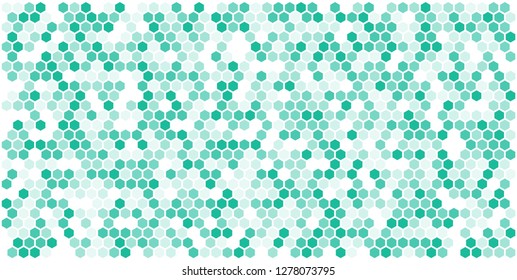 Hexagon grid background texture pattern colorful . Honeycomb vector background. Isometric geometry. Aspect Ratio 2:1