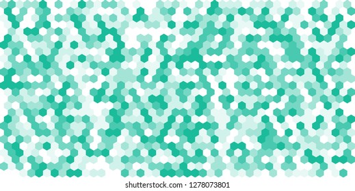 Hexagon grid background texture pattern colorful . Honeycomb vector background. Isometric geometry. Aspect Ratio 2:1