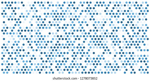 Hexagon grid background texture pattern colorful . Honeycomb vector background. Isometric geometry. Aspect Ratio 2:1