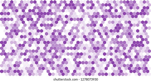 Hexagon grid background texture pattern colorful . Honeycomb vector background. Isometric geometry. Aspect Ratio 2:1