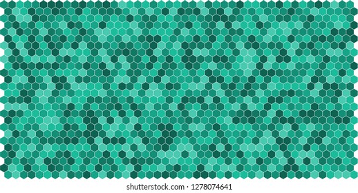 Hexagon grid background texture pattern colorful . Honeycomb vector background. Isometric geometry. Aspect Ratio 2:1
