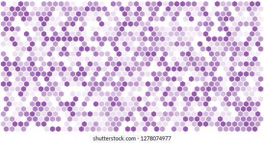 Hexagon grid background texture pattern colorful . Honeycomb vector background. Isometric geometry. Aspect Ratio 2:1