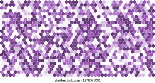 Hexagon grid background texture pattern colorful . Honeycomb vector background. Isometric geometry. Aspect Ratio 2:1