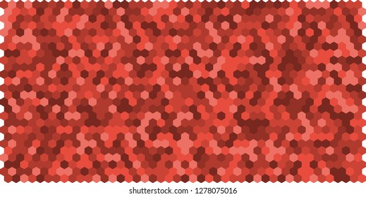Hexagon grid background texture pattern colorful . Honeycomb vector background. Isometric geometry. Aspect Ratio 2:1
