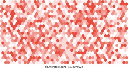 Hexagon grid background texture pattern colorful . Honeycomb vector background. Isometric geometry. Aspect Ratio 2:1