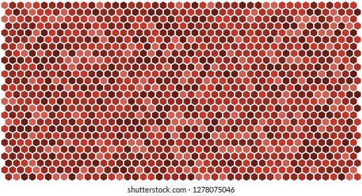 Hexagon grid background texture pattern colorful . Honeycomb vector background. Isometric geometry. Aspect Ratio 2:1