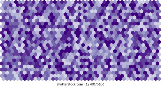 Hexagon grid background texture pattern colorful . Honeycomb vector background. Isometric geometry. Aspect Ratio 2:1