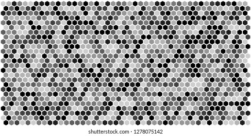 Hexagon grid background texture pattern colorful . Honeycomb vector background. Isometric geometry. Aspect Ratio 2:1