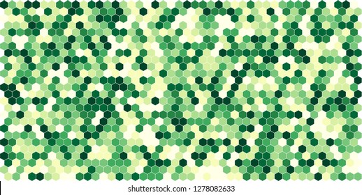 Hexagon grid background texture pattern colorful . Honeycomb vector background. Isometric geometry. Aspect Ratio 2:1