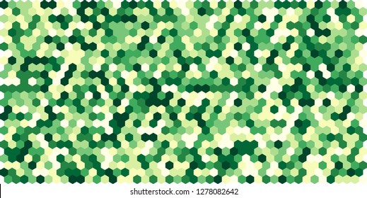 Hexagon grid background texture pattern colorful . Honeycomb vector background. Isometric geometry. Aspect Ratio 2:1