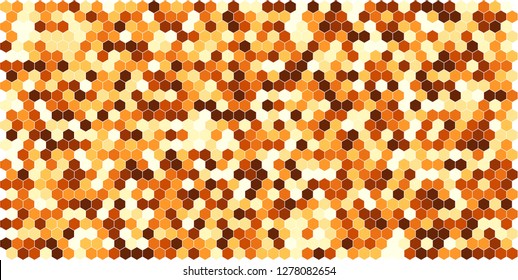 Hexagon grid background texture pattern colorful . Honeycomb vector background. Isometric geometry. Aspect Ratio 2:1