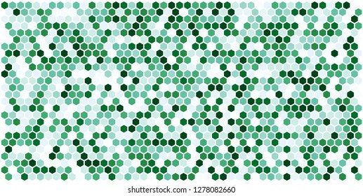 Hexagon grid background texture pattern colorful . Honeycomb vector background. Isometric geometry. Aspect Ratio 2:1