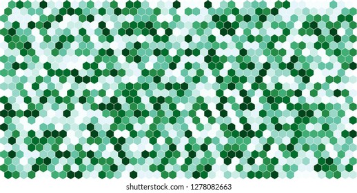 Hexagon grid background texture pattern colorful . Honeycomb vector background. Isometric geometry. Aspect Ratio 2:1