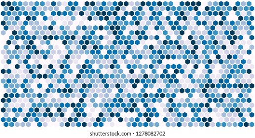 Hexagon grid background texture pattern colorful . Honeycomb vector background. Isometric geometry. Aspect Ratio 2:1