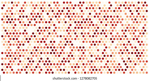 Hexagon grid background texture pattern colorful . Honeycomb vector background. Isometric geometry. Aspect Ratio 2:1