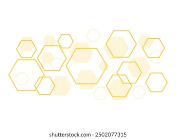 Hexagon grid icon in flat style. Hexagonal vector illustration on isolated background. Technology pattern sign business concept.