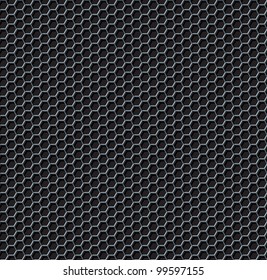 Hexagon Grid Seamless Background. Vector Illustration