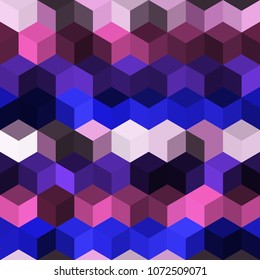 Hexagon grid seamless vector background. Minimal polygons with six corners geometric graphic design. Trendy colors hexagon cells pattern for game background. Honeycomb shapes mosaic backdrop.