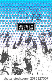 HEXAGON AND GRUNGE BACKGROUND FOR FULL SUBLIMATION JERSEY