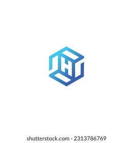 Hexagon-H-Logo-Symbol, Vektorgrafik