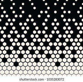 hexagon halftone geometric vector patter