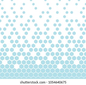 hexagon halftone geometric vector patter