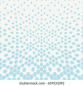 hexagon halftone gradient geometric deco pattern background