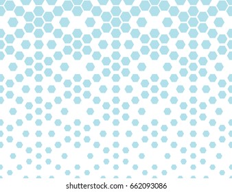 hexagon halftone gradient geometric deco pattern background