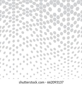 hexagon halftone gradient geometric deco pattern background