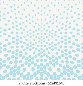 hexagon halftone gradient geometric deco pattern background