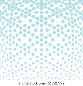 hexagon halftone gradient geometric deco pattern background