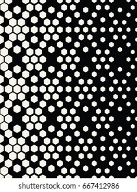 hexagon halftone gradient geometric deco pattern background