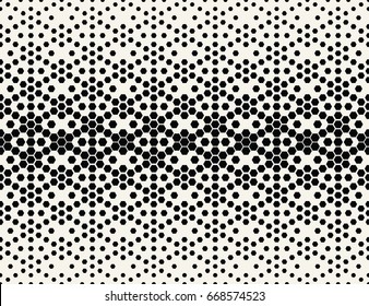 hexagon halftone gradient geometric deco pattern background